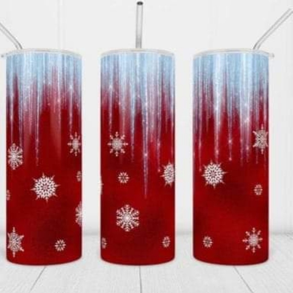 Red & Blue Icicle 20oz Tumbler - Picture 1 of 1